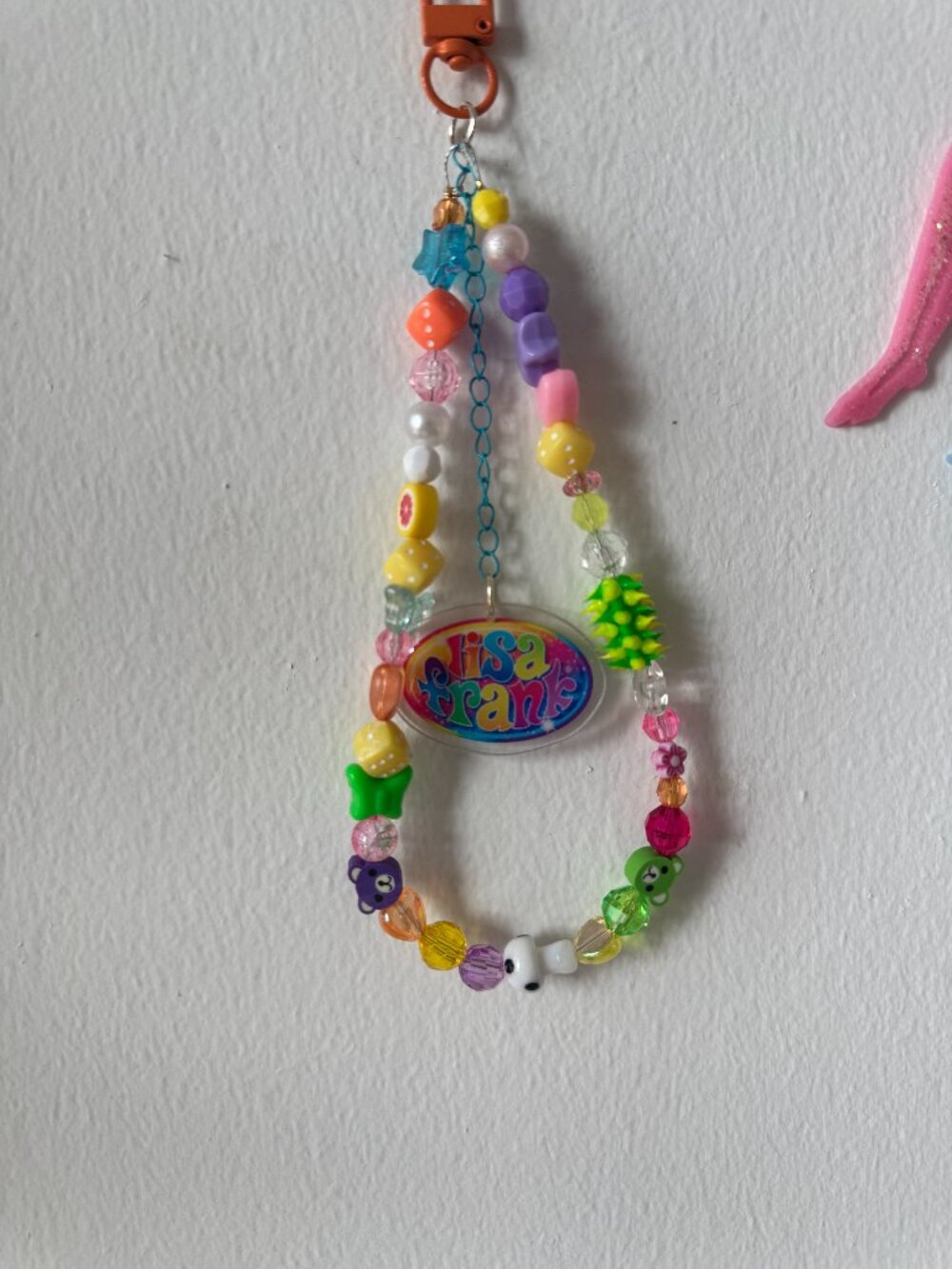 LISA FRANK LOGO BAG CHARM